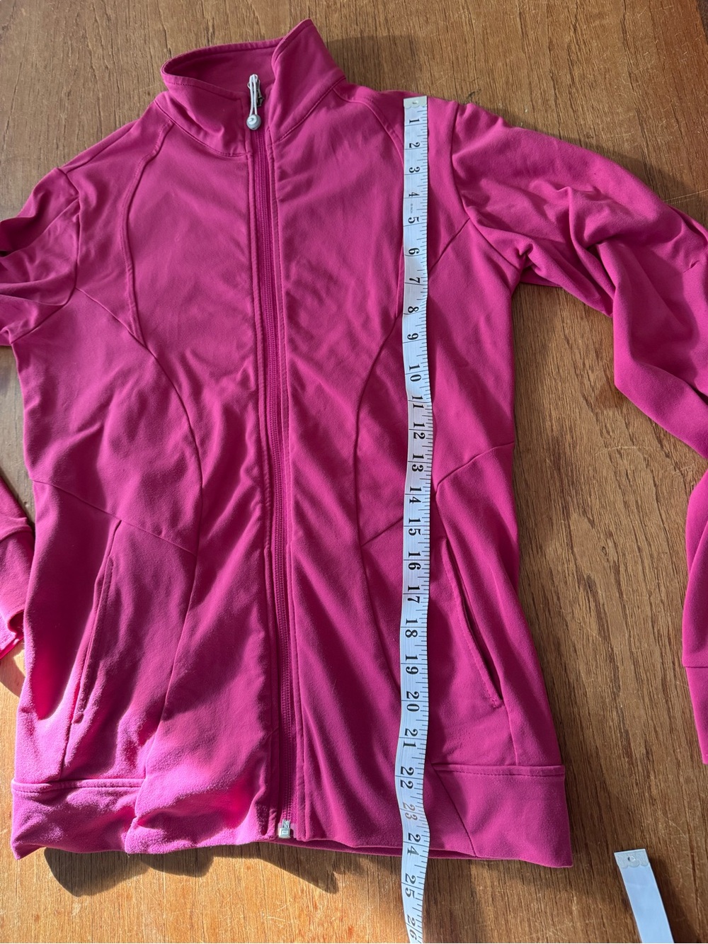 Denver Hayes Fuchsia Raspberry Stretch Full-Zip Athletic Jacket – Size Small - Picture 4 of 9